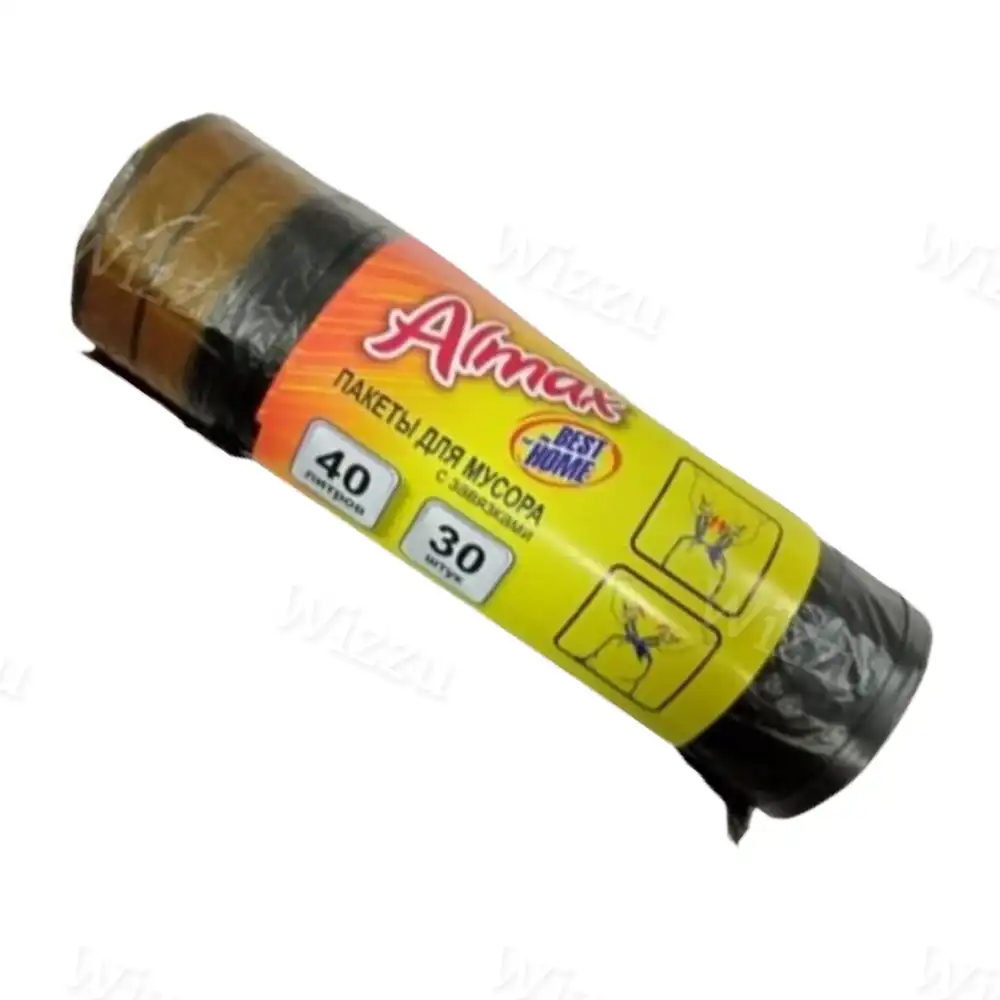 Мешки мусорные Almax с завязками 40л 30шт
