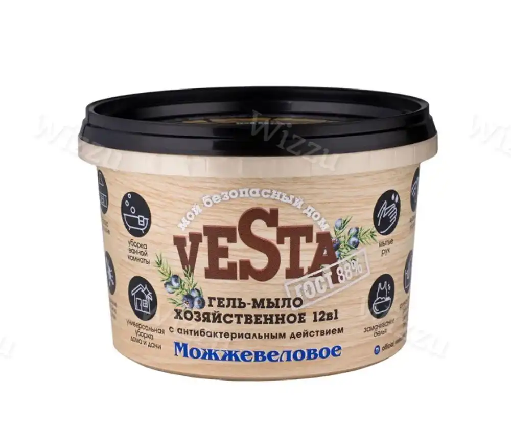 Хозяйственное гель-мыло универс VESTA Можжевеловое 500мл 18шт в кор