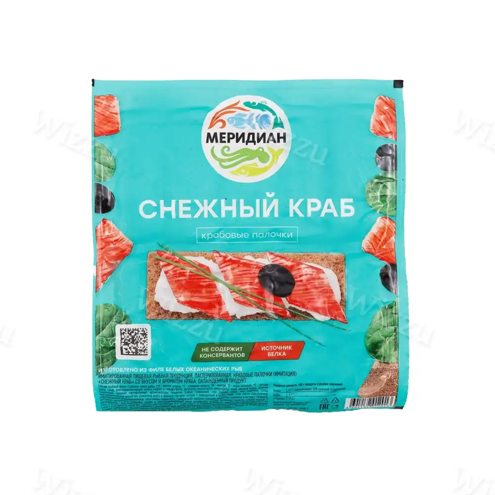 Снежный краб "Меридиан" 200гр