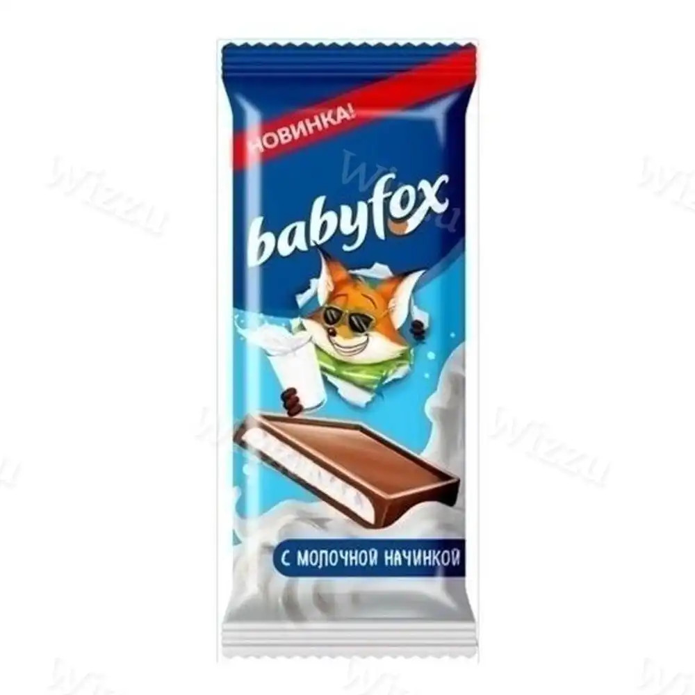 Шоколад Babyfox с молочной начинкой 24гр