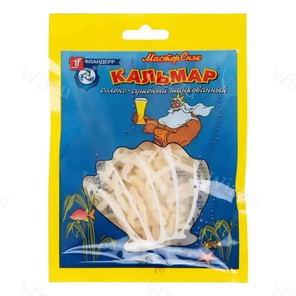 Кальмар шинкованный солен
