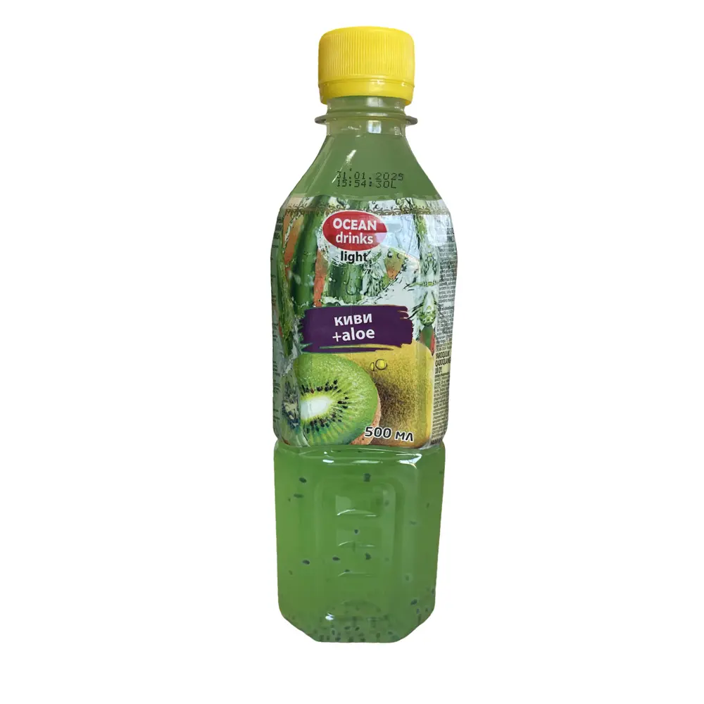 Напиток безалкогольный негазированный с кусочками фруктов "Киви Ocean Drinks", 0.525л LIGHT