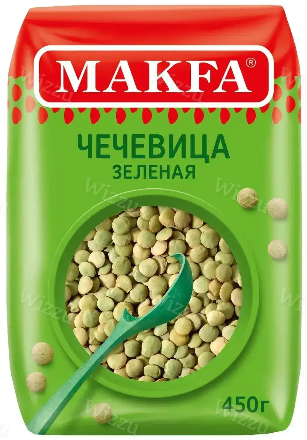 Чечевица Макфа зеленая 450г, шт