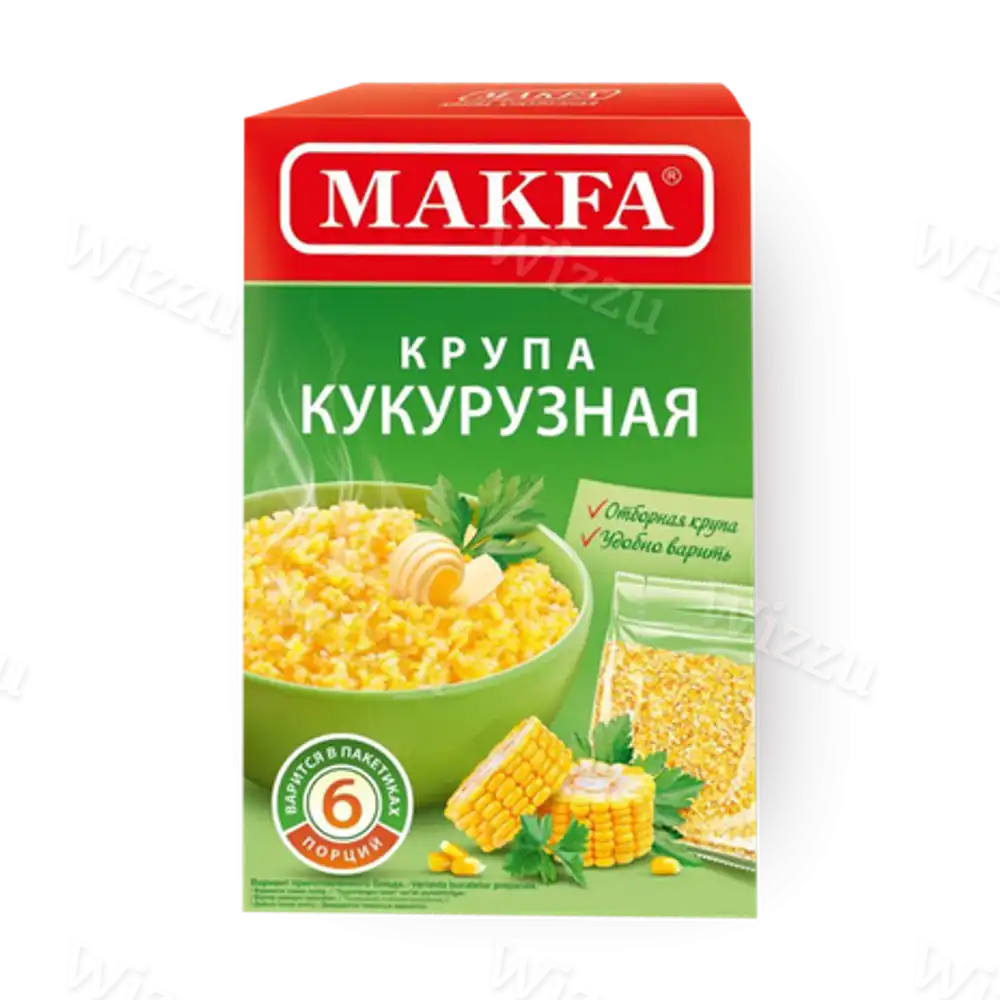 Крупа Макфа кукурузная вар/пак 400г, шт
