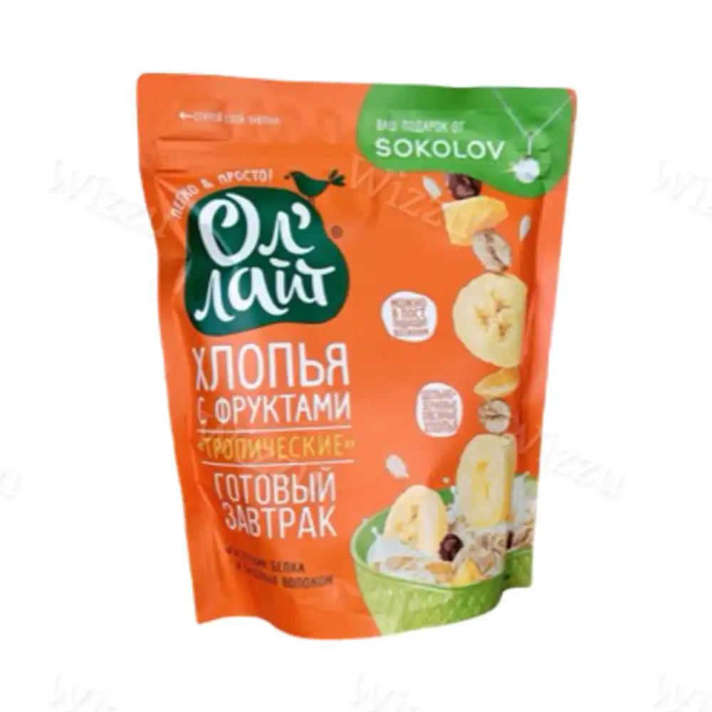 Хлопья с фруктами "ОлЛайт" Тропические ЗООгр