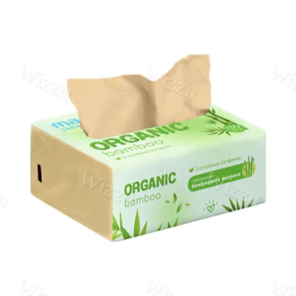 Салфетки бумажные Marabu "Organic bamboo" 3сл 130шт