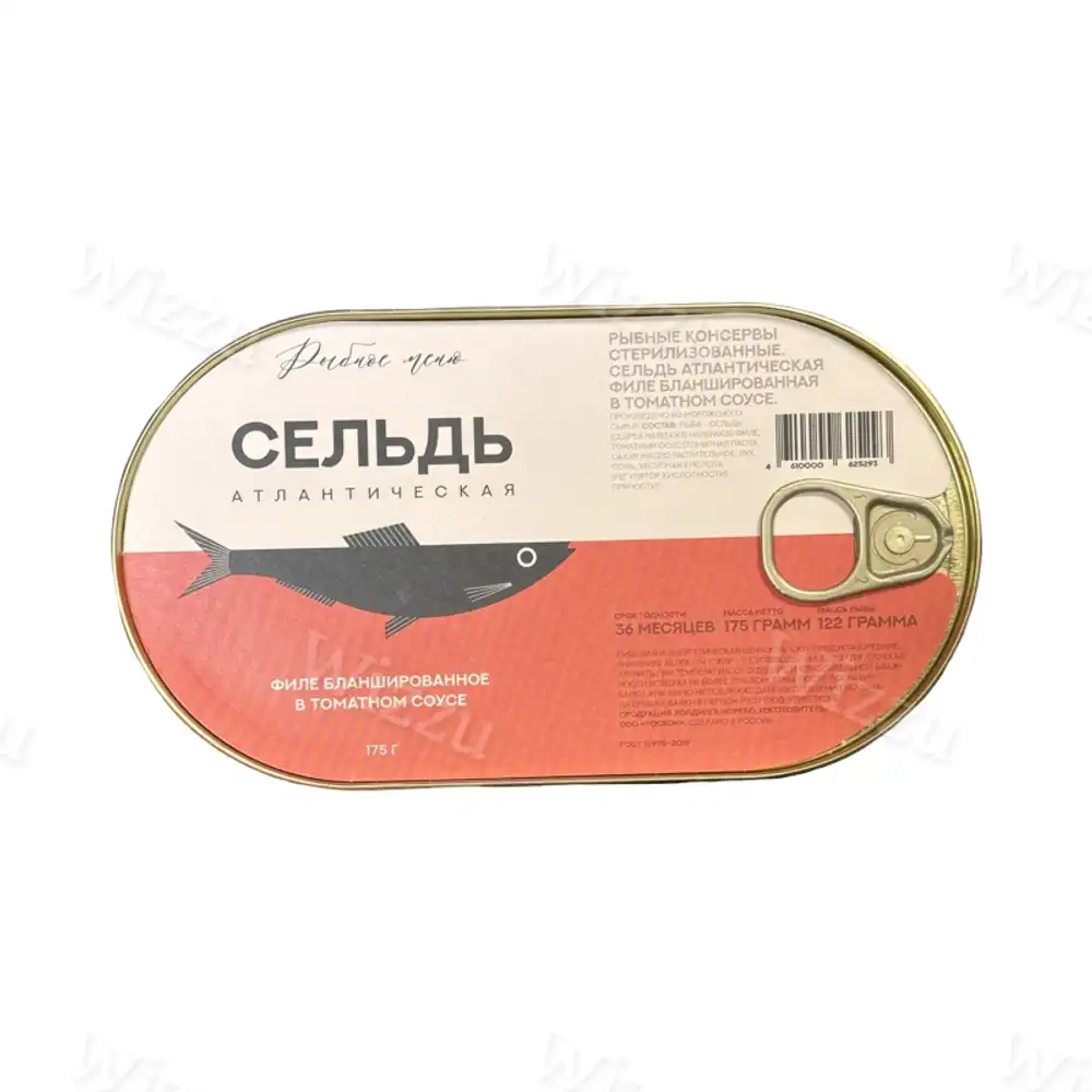 Сельдь атл. Бланш рыбное меню в т\с 175гр