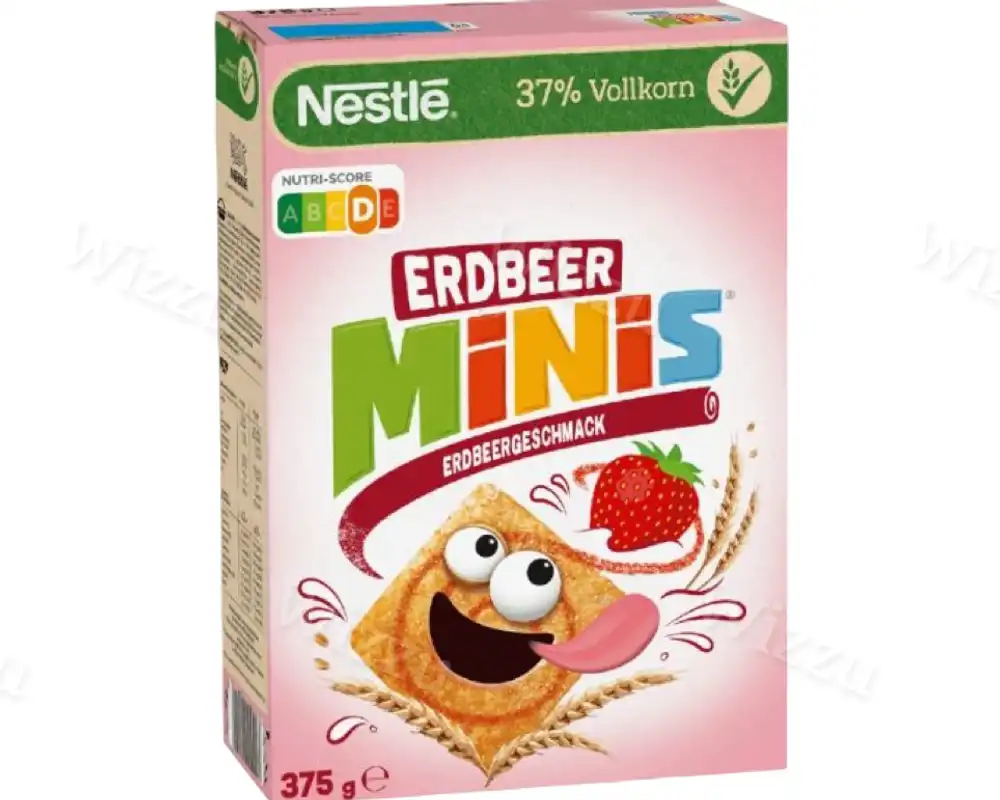 Готовый завтрак Нестле Cini Minis Клубника 375гр