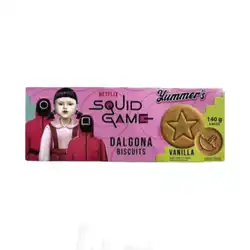 Печенье сливочное и ванильное "Yummers Squid Game Dalgona" 140гр