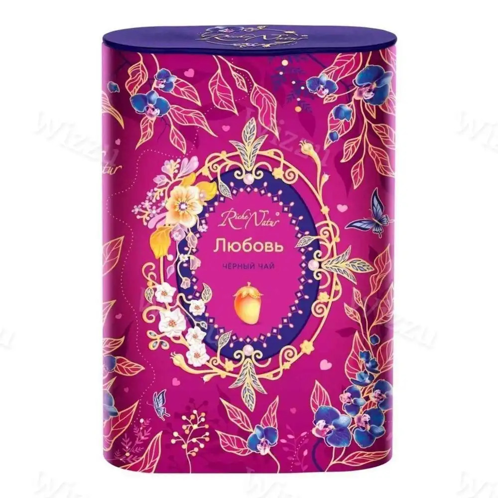 Черный чай крупнолистовой "Любовь" Riche Natur ж/б 100гр