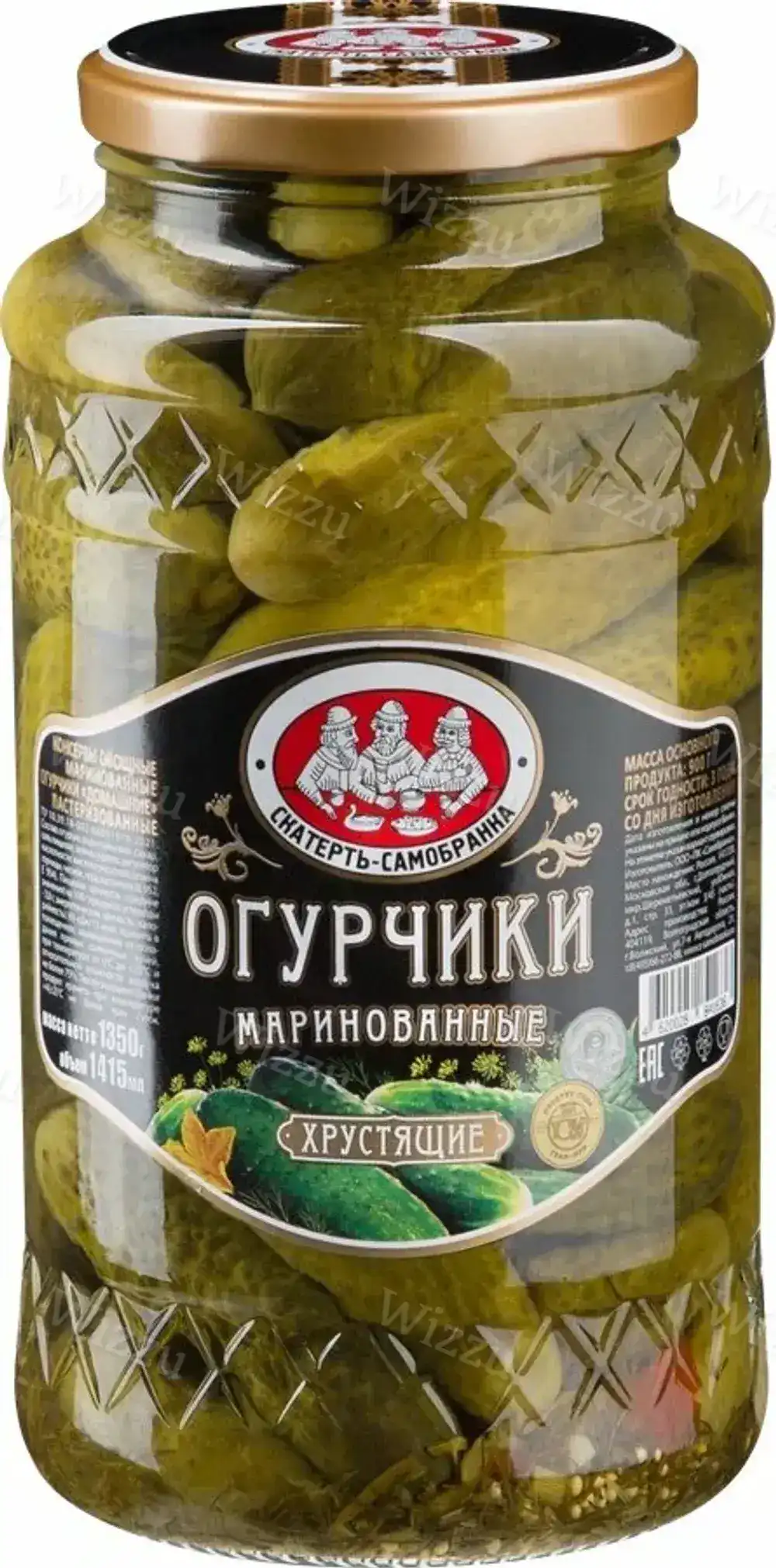 Огурчики Скатерть самобранка хрустящие марин с\б 1415мл