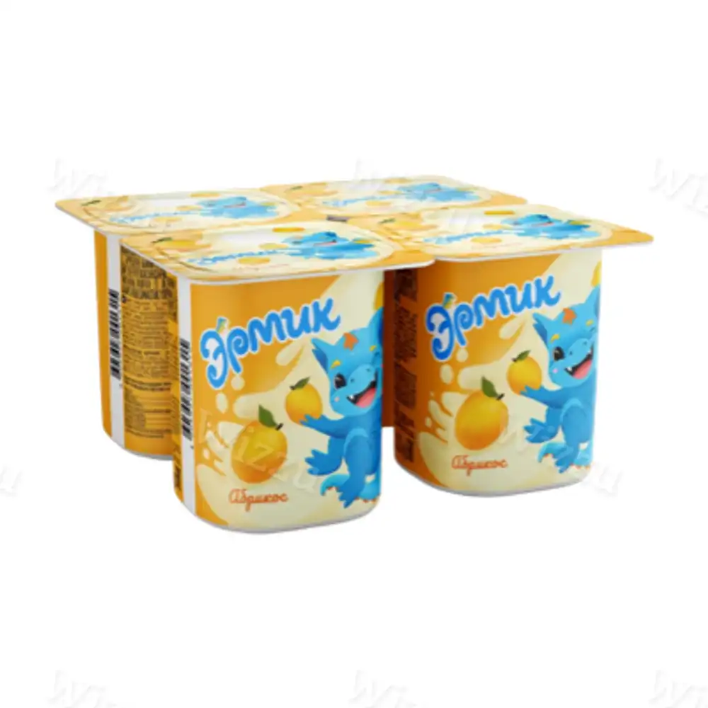 Йогурт Эрмик со вкусом Абрикоса 2,5% 110гр