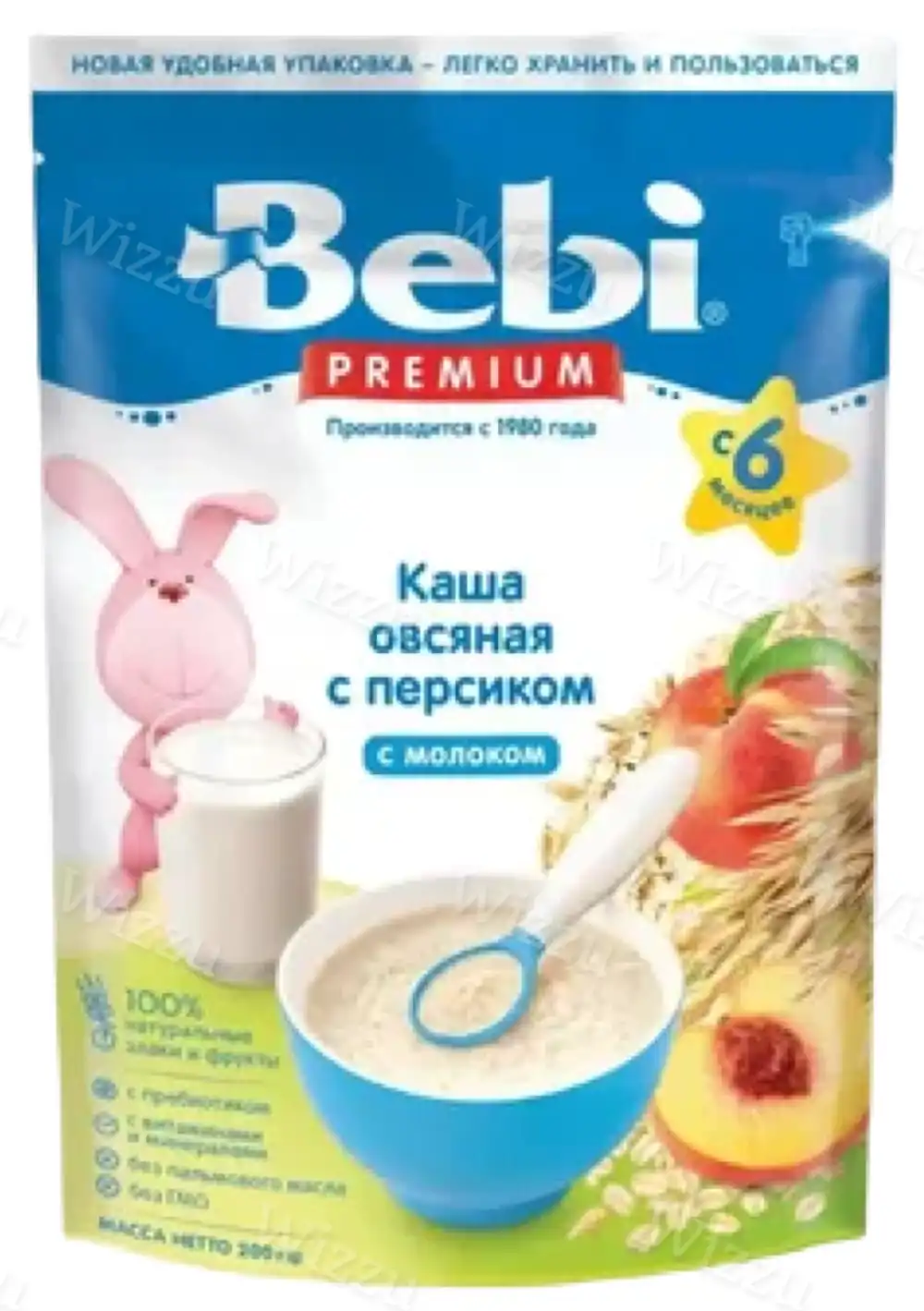 Каша молочная "Bebi" Рисовая с Персиком 200гр