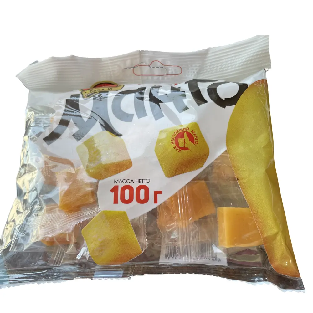 Жевательная конфета со вкусом манго "Кубик манго" 100г