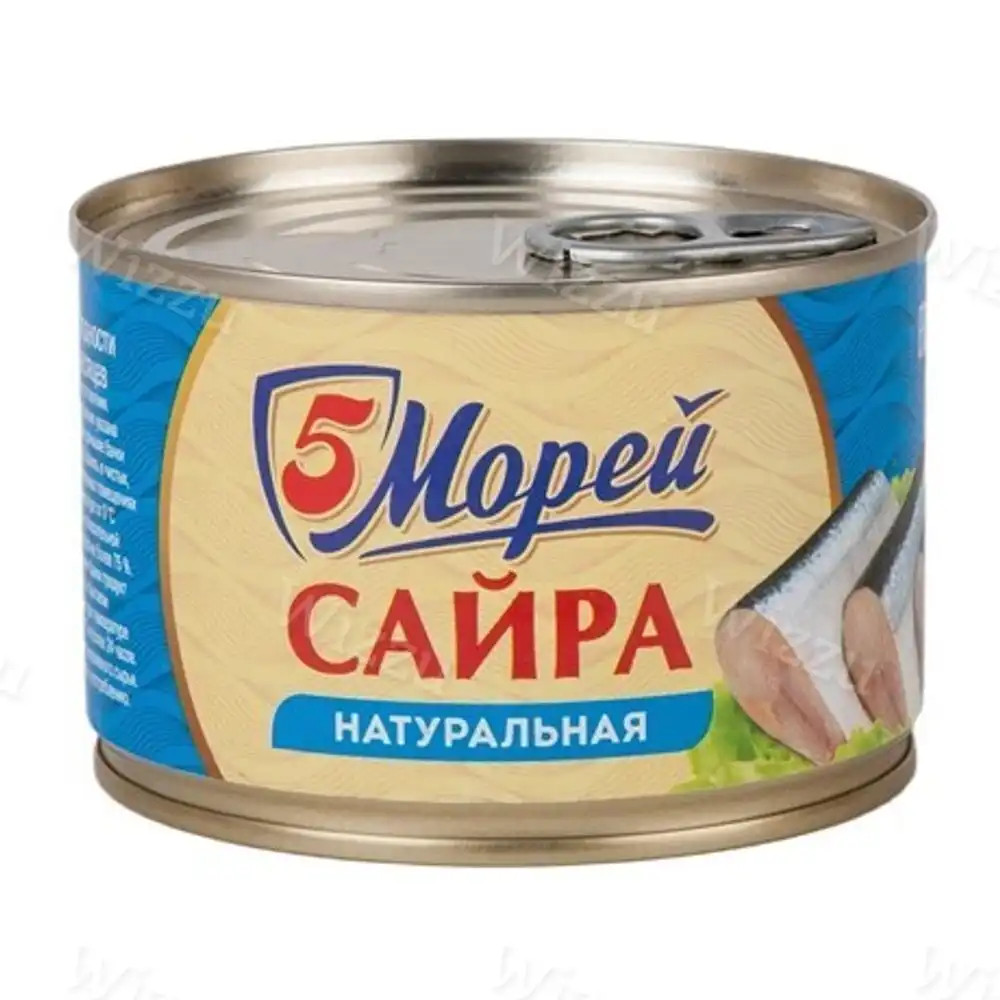 Сайра 5 Морей нат с д/м ж/б 250г, шт