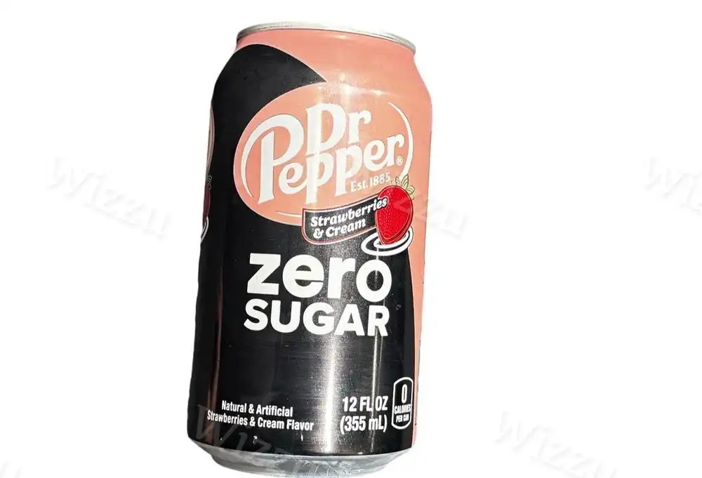 Напиток "Dr Pepper" Zero Sugar Strawberries Cream 355мл