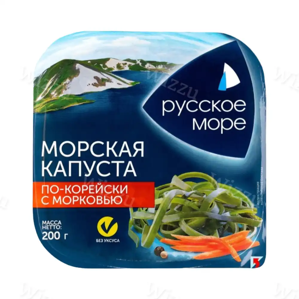 Морская капуста Русское Море по-корейски с морковью 200г, шт