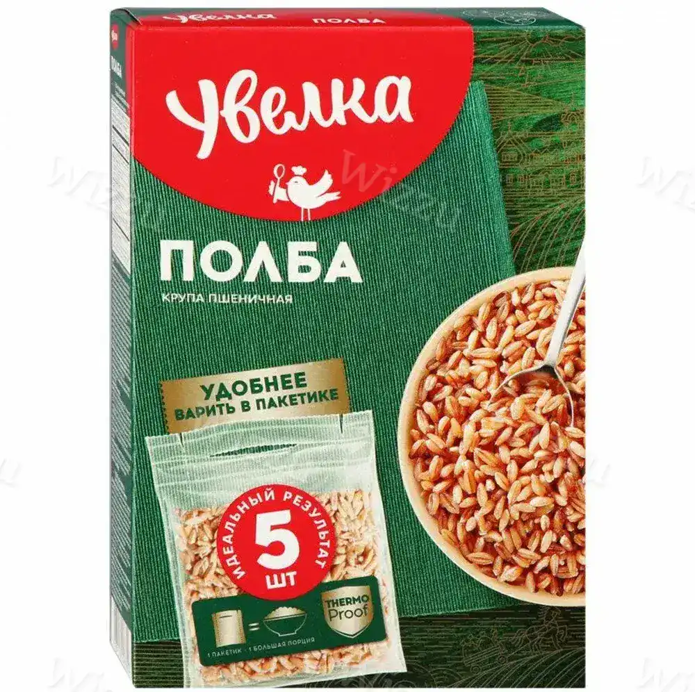 Крупа Пшеничная Полба Увелка 400гр 5шт пак.