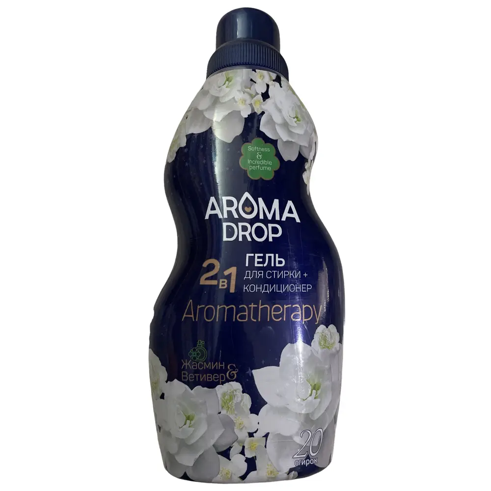 Гель д/стирки 2 в1 Жасмин и Ветивер AROMA DROP, 1000г 22816
