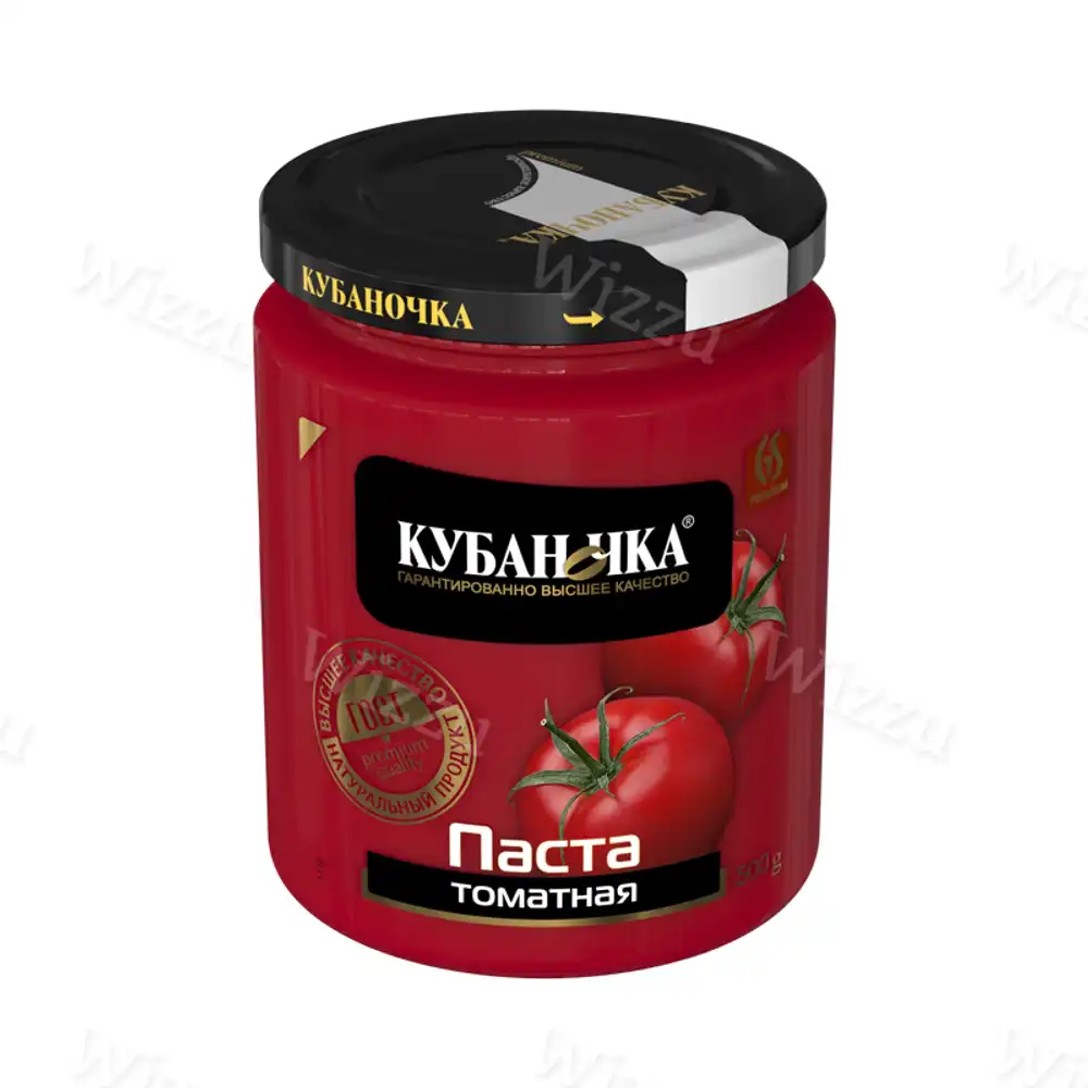 Томатная паста Кубаночка сткл.500гр