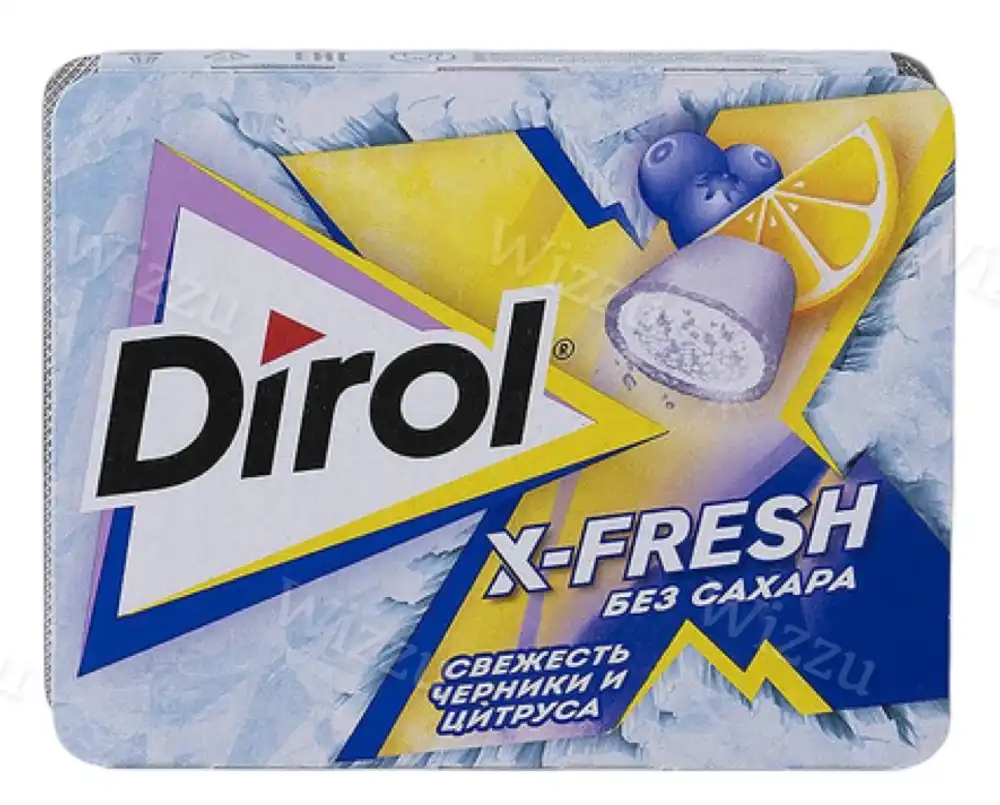 Жевательная резинка Дирол X Fresh Черника и цитрус 16г, шт