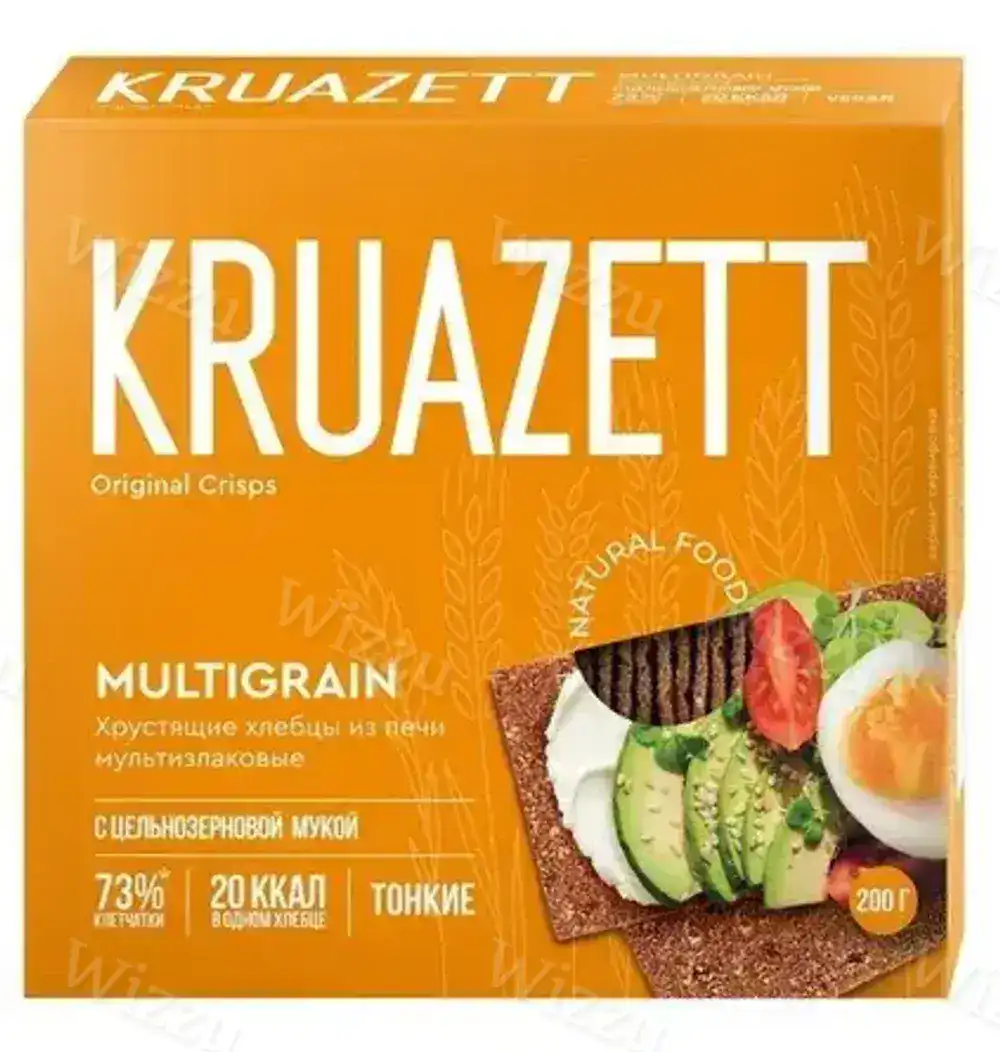 Хлебцы хрустящие "CROISETTE" 73% клетчатки Мультизлаковые Тонкие 200г