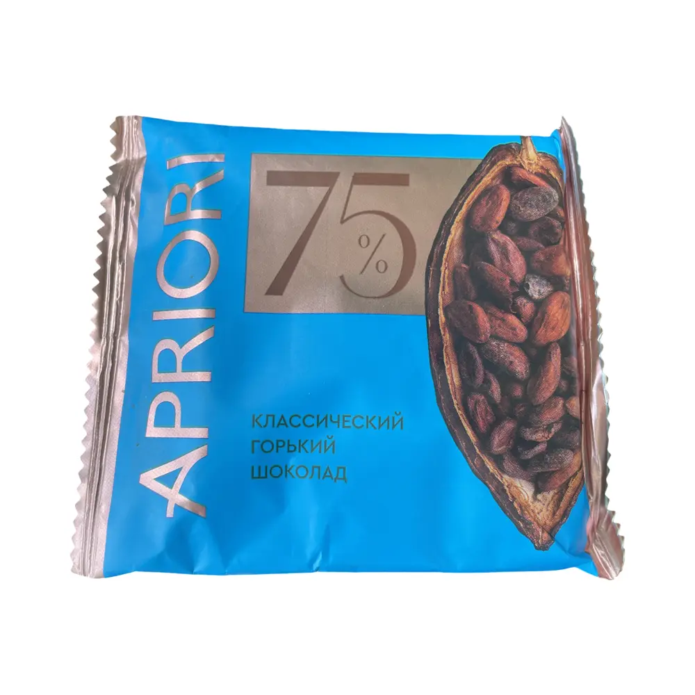 Горький шоколад "APRIORI" 75% какао 45г