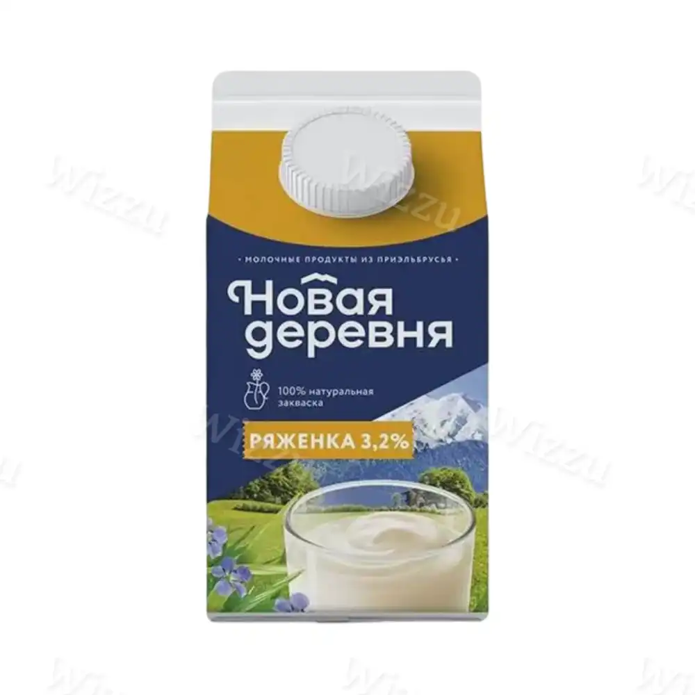 Ряженка "Новая деревня" 3,2% 450г п/пак