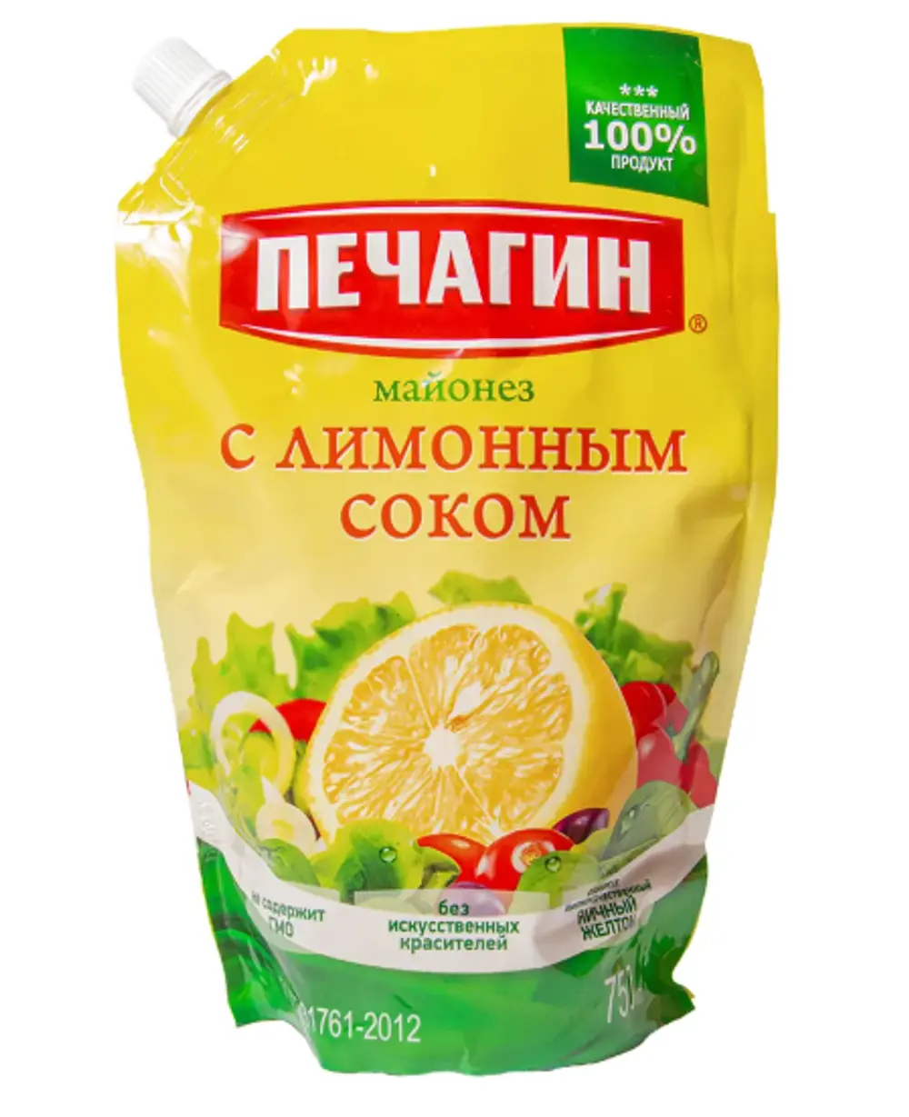 Майонез "Печагин" с лимонным соком 50% 750мл