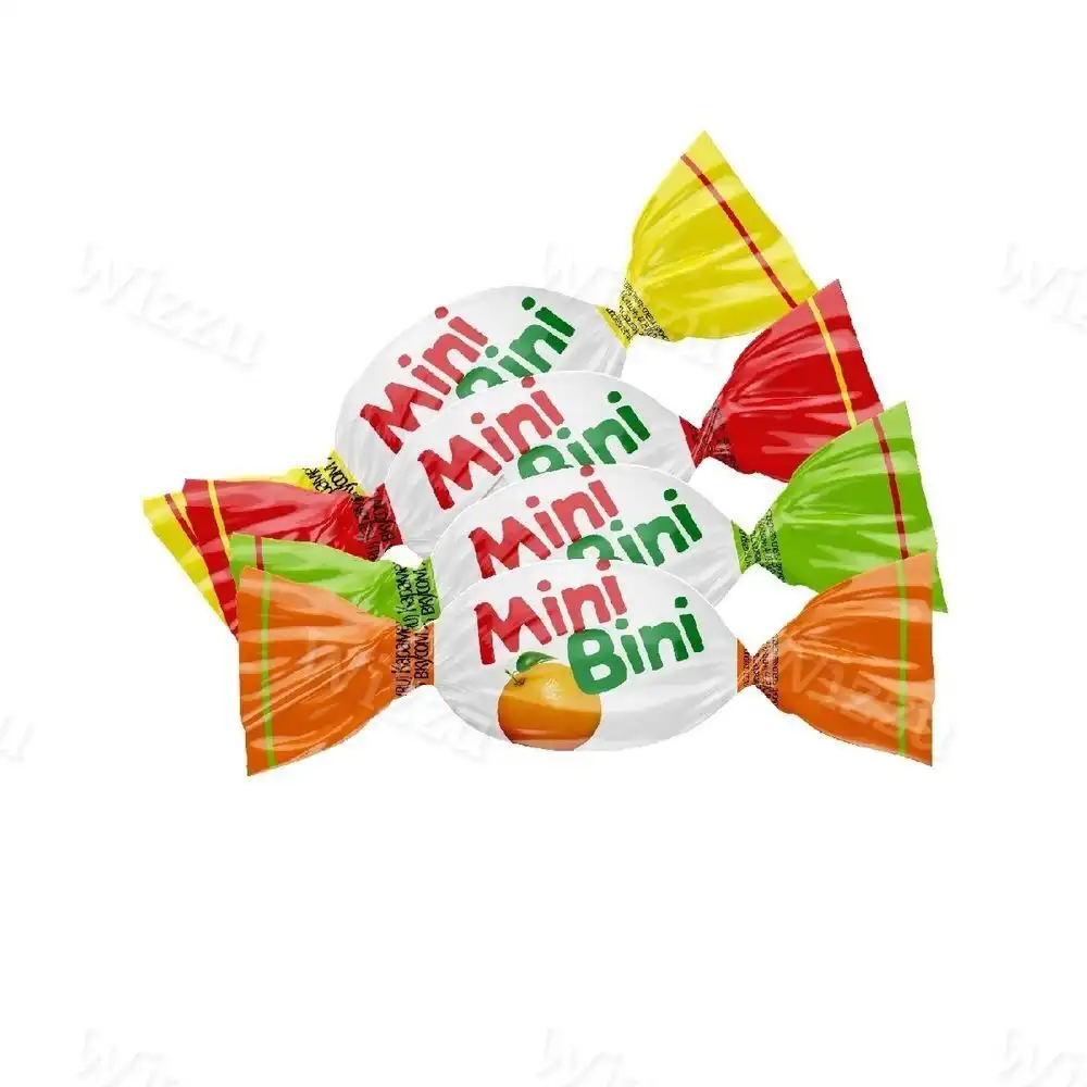 Карамель лед "MiniBini" со вкусом апель, лимон, груши, колы Микс вес