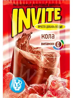 Напиток порошокообразный ассорти Invite 9гр