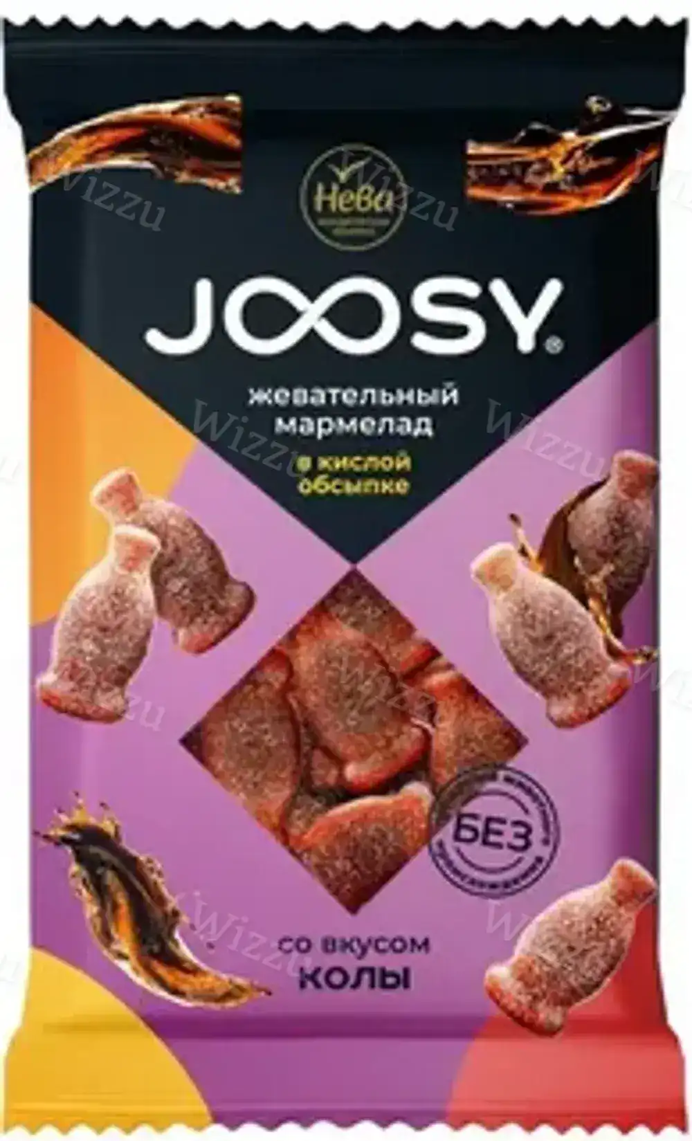 Мармелад "GOOSY" жевательный формовой со вкусом Колы 240гр